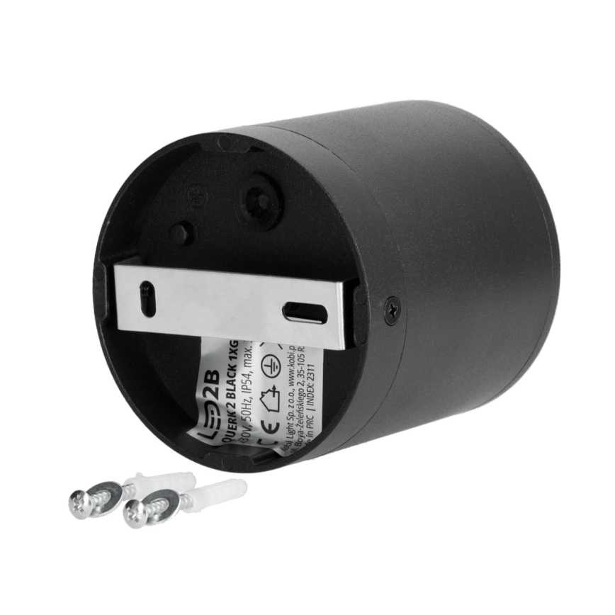 Vonkajšie bodové svietidlo 1xGU10/35W/230V IP54 guľatý čierna