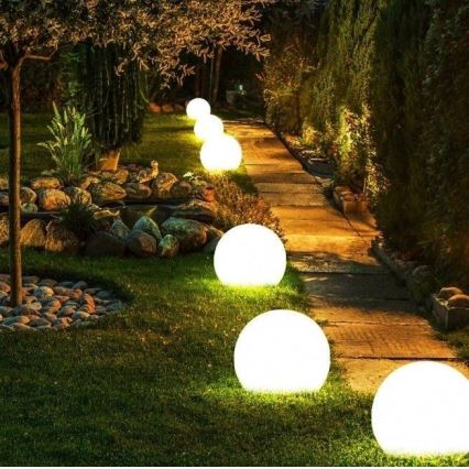 Vonkajšie dekoračné svietidlo GARDEN BALL 1xE27/40W/230V IP65 pr. 38 cm