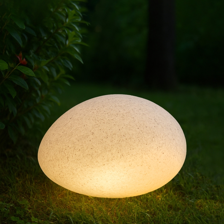 Vonkajšie dekoračné svietidlo LUMISTONE 1xE27/15W/230V IP65 priemer 31,8 cm