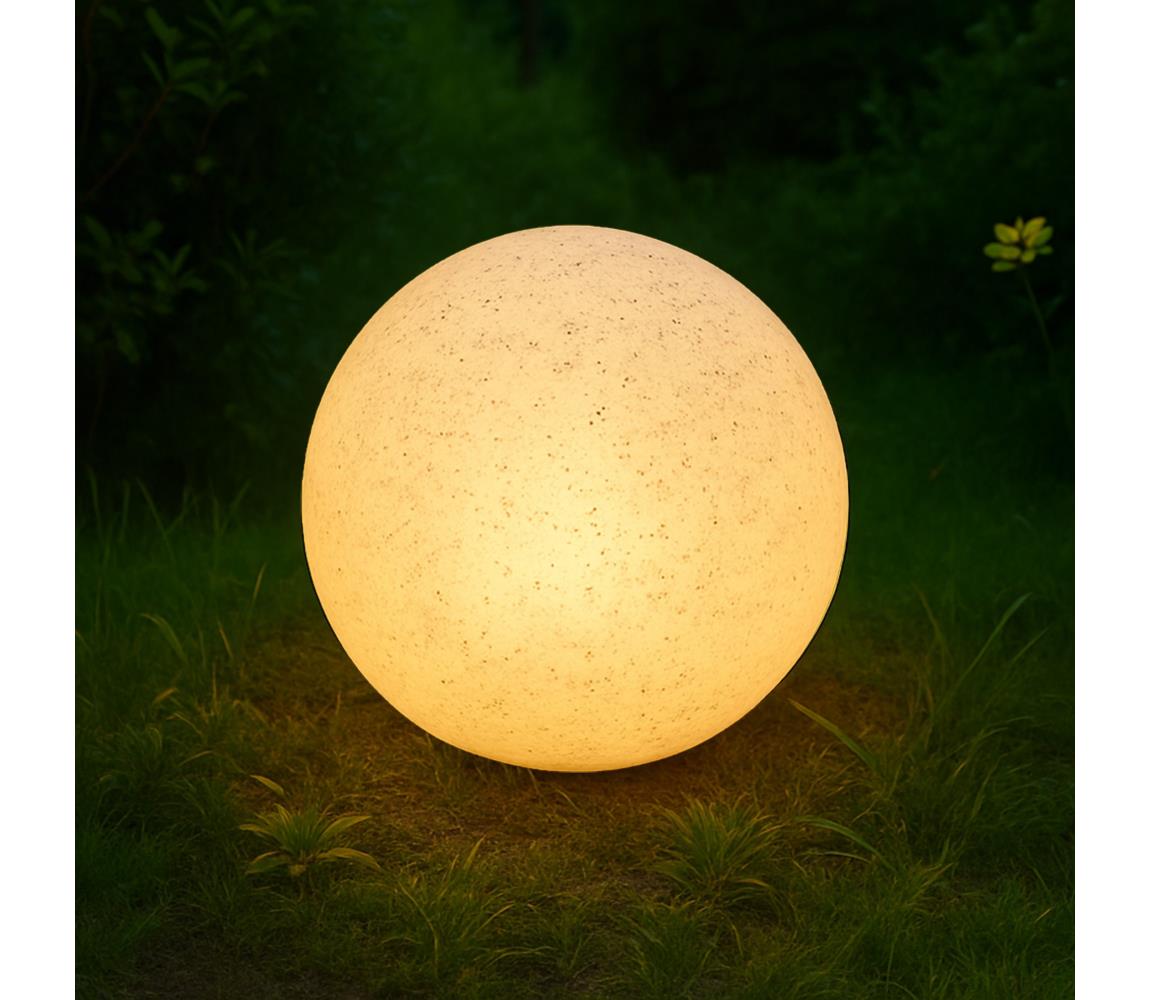 Vonkajšie dekoratívne svietidlo LUMISTONE 1xE27/15W/230V IP65, priemer 25 cm LO-1.1/S