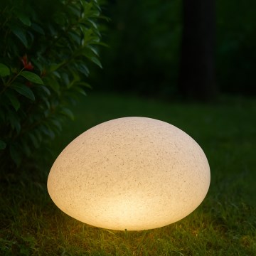 Vonkajšie dekoratívne svietidlo LUMISTONE 1xE27/15W/230V IP65 priemer 26,5 cm