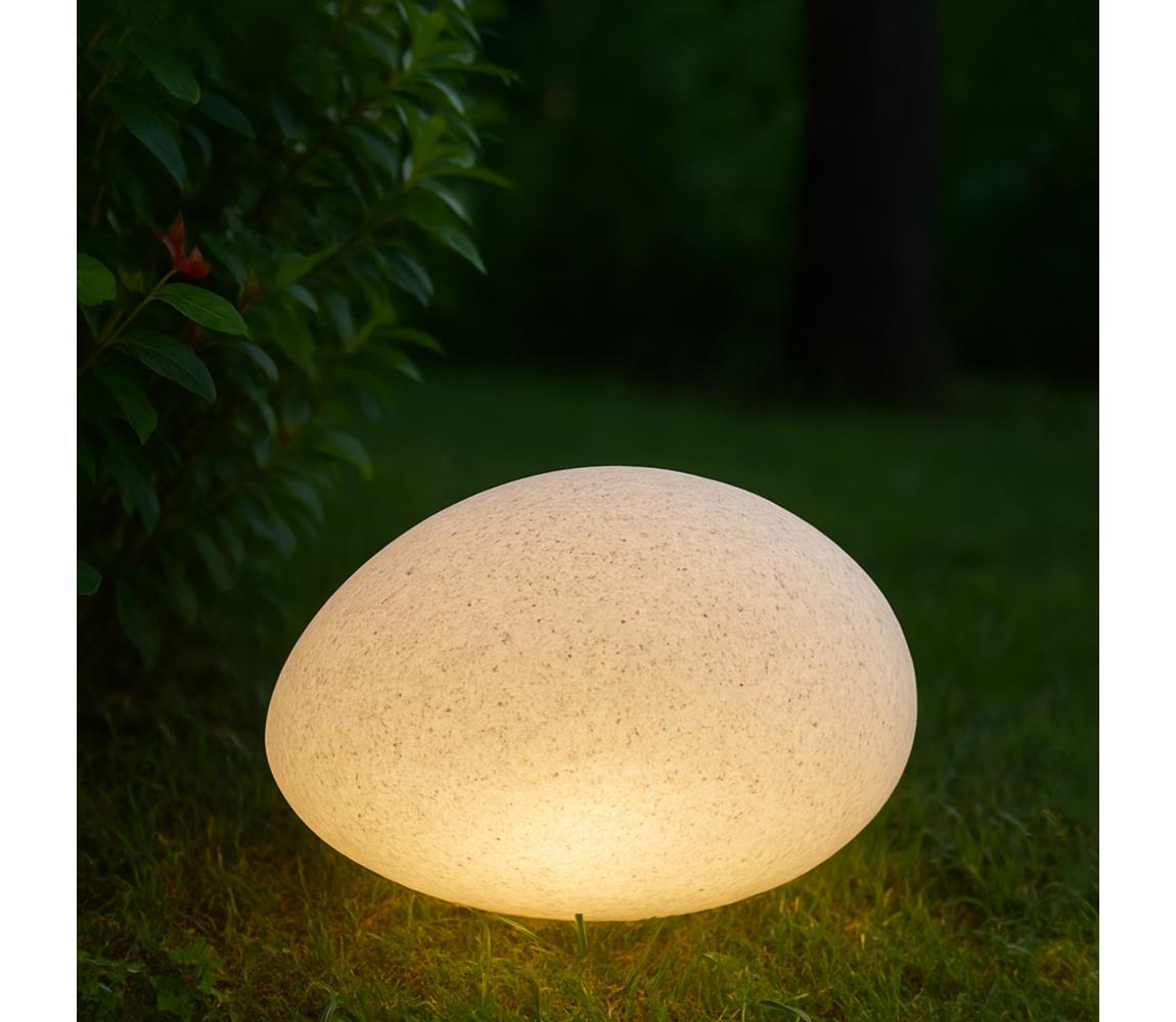 Vonkajšie dekoratívne svietidlo LUMISTONE 1xE27/15W/230V IP65 priemer 26,5 cm LO-1.2/S