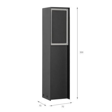 Vonkajšie LED svietidlo MODO LED/4,8W/230V 4000K IP44 30 cm čierne