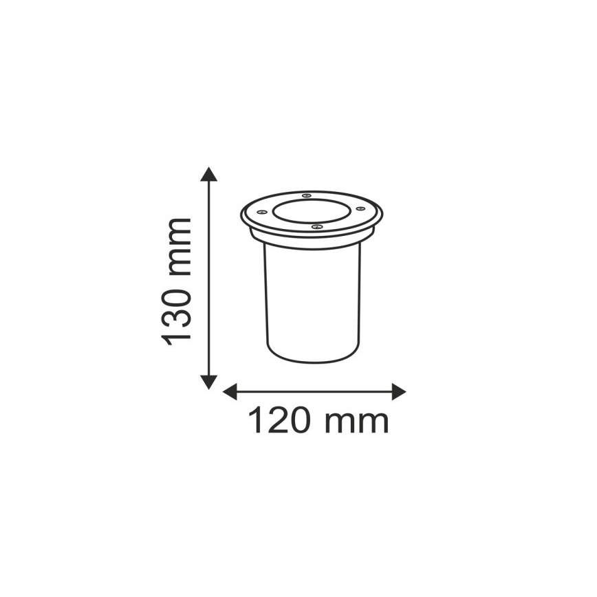 Vonkajšie nájazdové svietidlo COMETA 1xGU10/50W/230V IP65