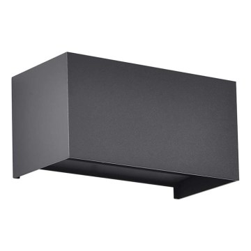 Vonkajšie nástenné LED svietidlo 24W/230V 3000K IP65 čierne