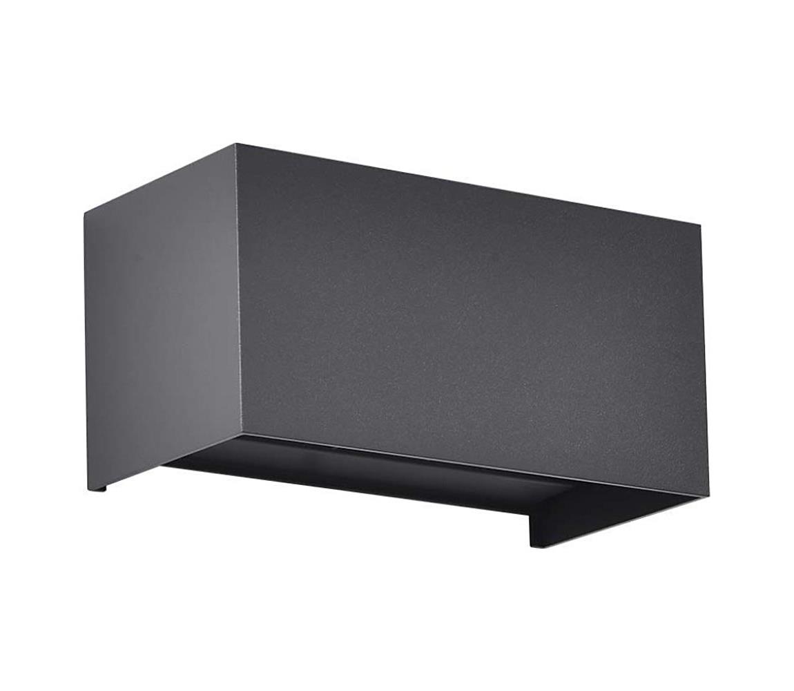 Vonkajšie nástenné LED svietidlo 24W/230V 3000K IP65 čierne 2977
