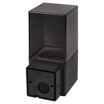 Vonkajšie nástenné svietidlo 1xE27/40W/230V IP44 čierna/dymová