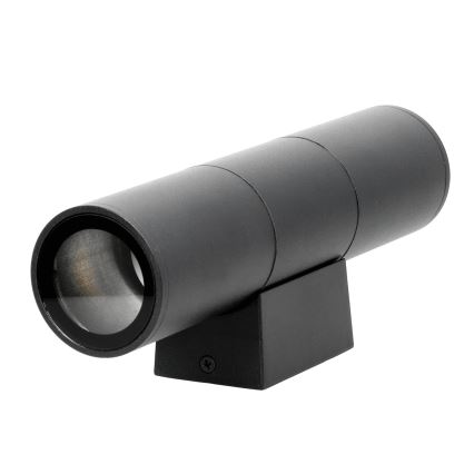 Vonkajšie nástenné svietidlo 2xGU10/35W/230V IP54 guľatý čierna