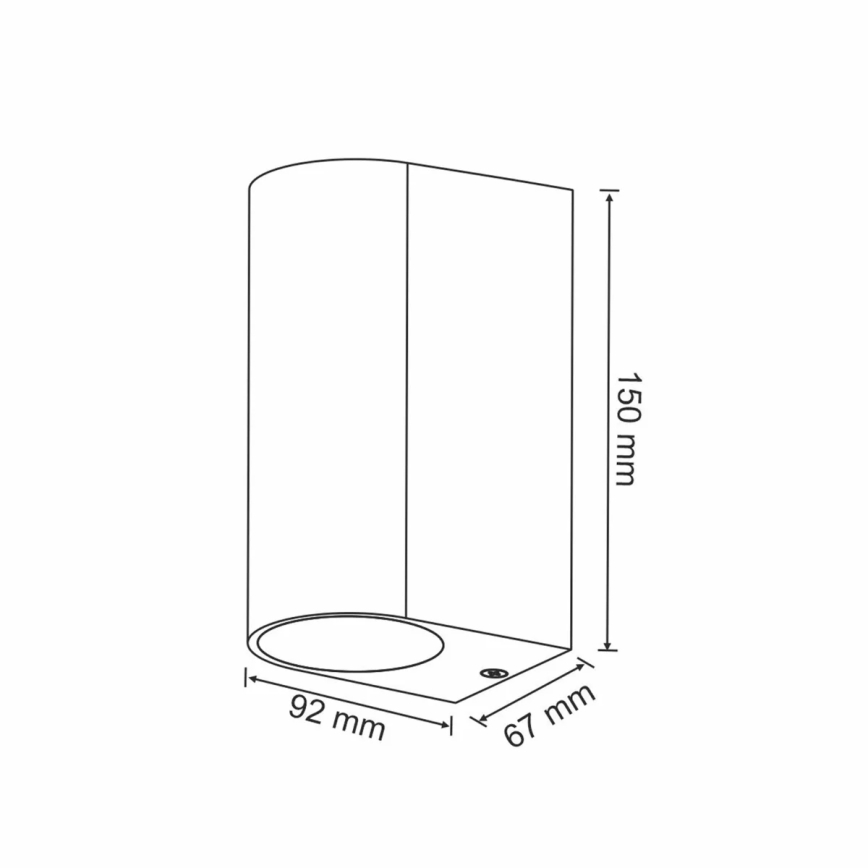 Vonkajšie nástenné svietidlo BOSTON 2xGU10/35W/230V IP44