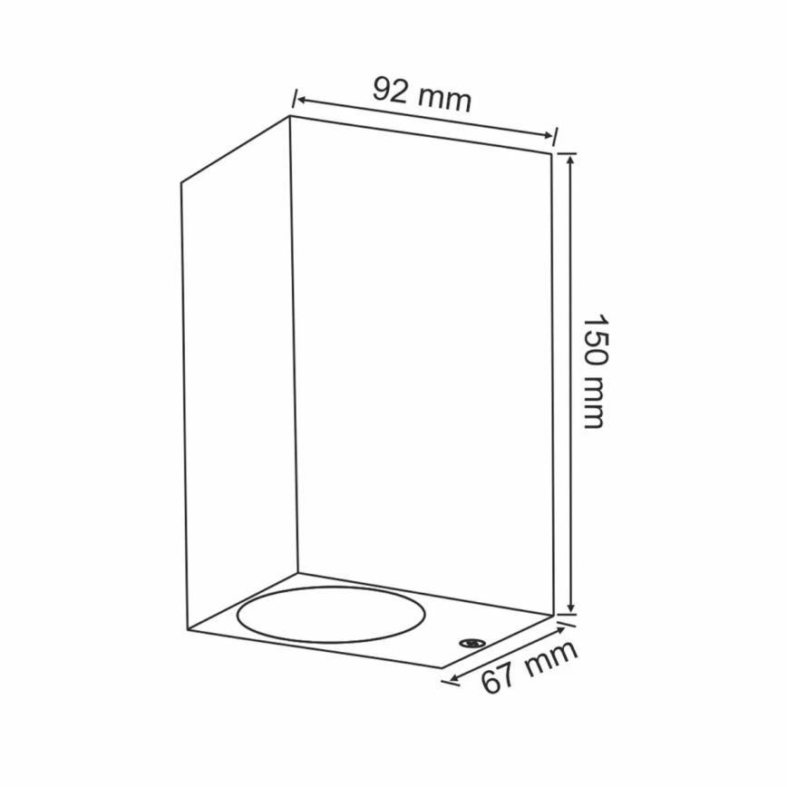 Vonkajšie nástenné svietidlo BOSTON 2xGU10/35W/230V IP44
