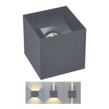 Vonkajšie nástenné svietidlo KIOTO 1xG9/5W/230V IP44 antracit
