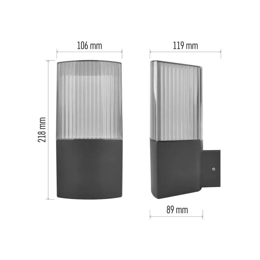 Vonkajšie nástenné svietidlo LANA 1xE27/25W/230V IP54