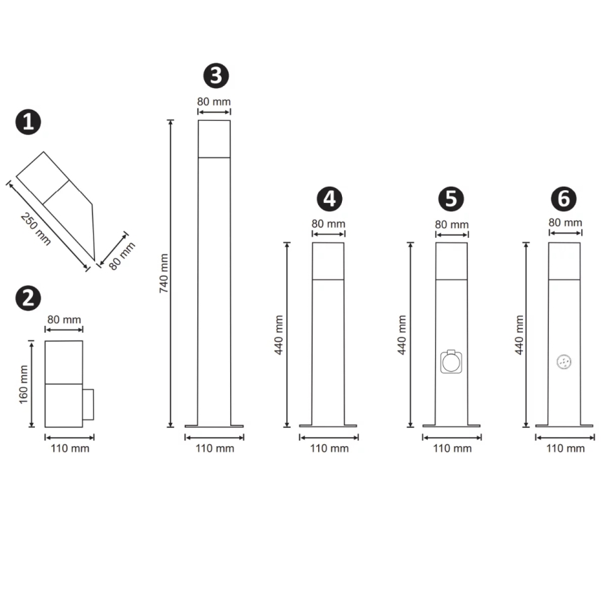 Vonkajšie nástenné svietidlo NEW YORK 1xE27/12W/230V IP44 grafit