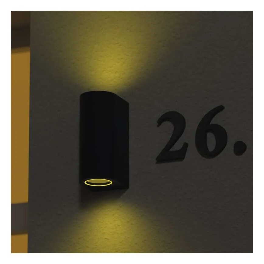 Vonkajšie nástenné svietidlo OCULUS 2xGU10/7W/230V IP44