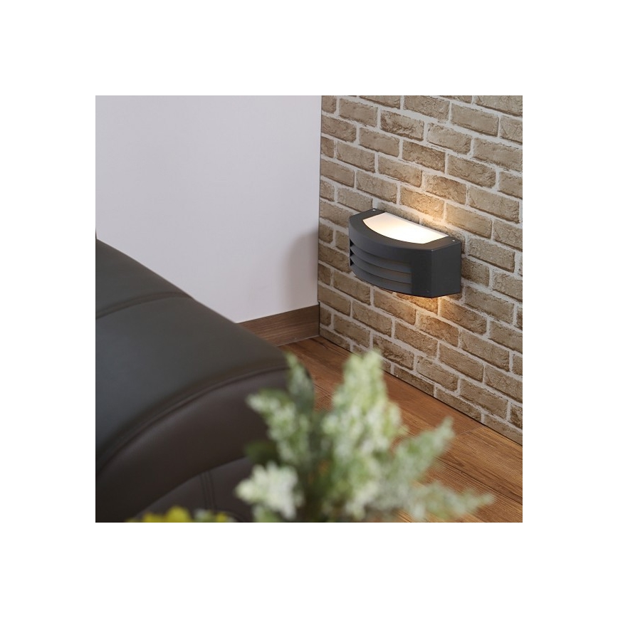 Vonkajšie nástenné svietidlo OLIANA 1xE27/60W/230V IP54 antracit