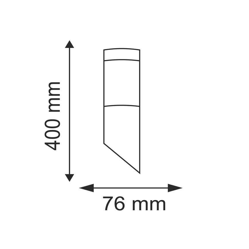 Vonkajšie nástenné svietidlo OSLO 1xE27/10W/230V IP44