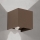 Vonkajšie nástenné svietidlo s pohybovým a súmrakovým senzorom CUBE-S LED/13W/230V IP54 hnedá