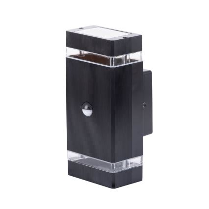 Vonkajšie nástenné svietidlo so senzorom NIZZA 2xGU10/35W/230V IP65