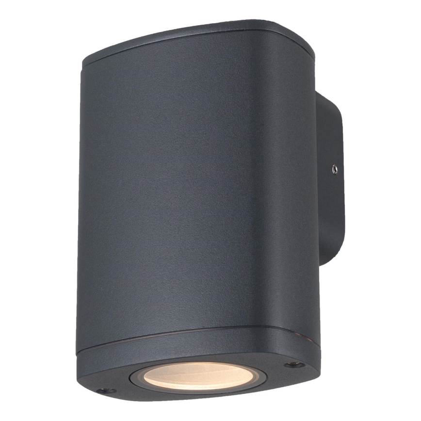 Vonkajšie nástenné svietidlo ZEVI 1xGU10/10W/230V IP54 antracit