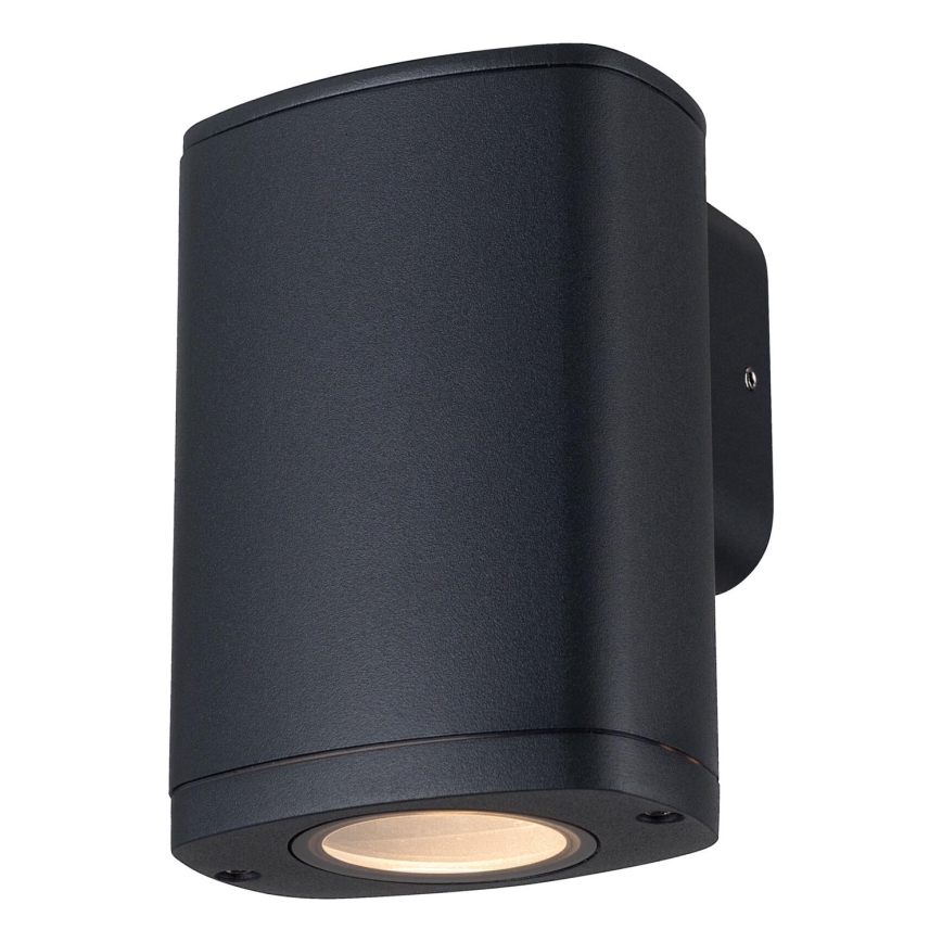 Vonkajšie nástenné svietidlo ZEVI 1xGU10/10W/230V IP54 čierna