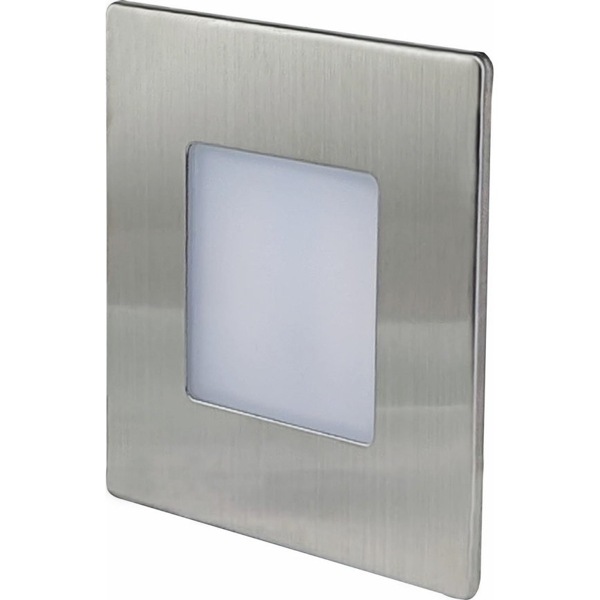 Vonkajšie schodiskové svietidlo DECENTLY LED/1,7W/230V 3000/4000/6000K IP54 lesklý chróm