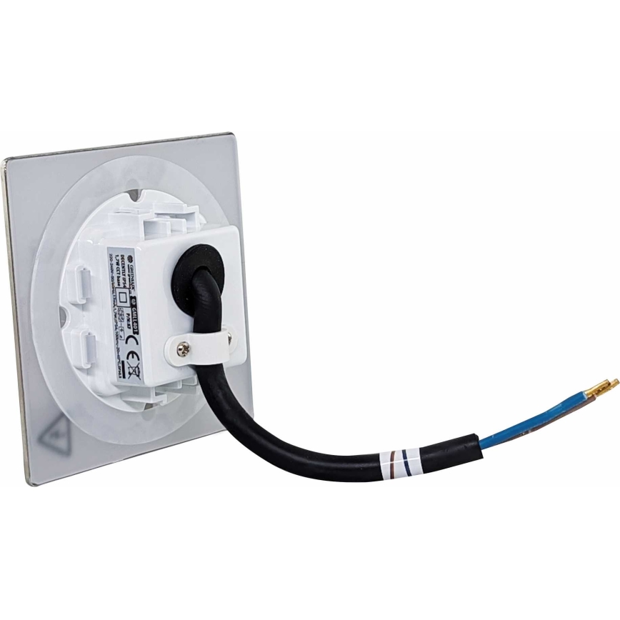 Vonkajšie schodiskové svietidlo DECENTLY LED/1,7W/230V 3000/4000/6000K IP54 lesklý chróm