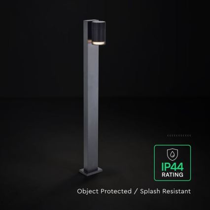 Vonkajšie svietidlo 1xGU10/10W/230V IP44 50 cm čierne