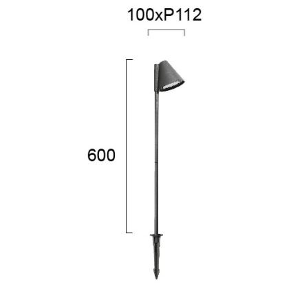 Vonkajšie svietidlo GILBERT 1xGU10/20W/230V IP65 antracit