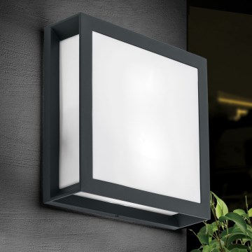 Vonkajšie svietidlo HENRY 2xE27/15W/230V 26x26 cm IP44 antracit