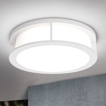 Vonkajšie svietidlo HENRY 2xE27/15W/230V pr. 30 cm IP44 biela