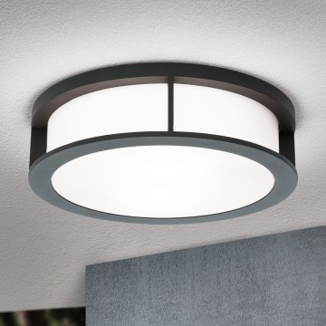 Vonkajšie svietidlo HENRY 2xE27/15W/230V priemer 30 cm IP44 antracit