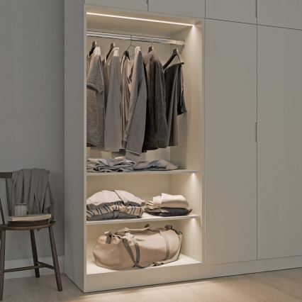 Vstavaný profil pre LED pásy 1 m čierna/biela