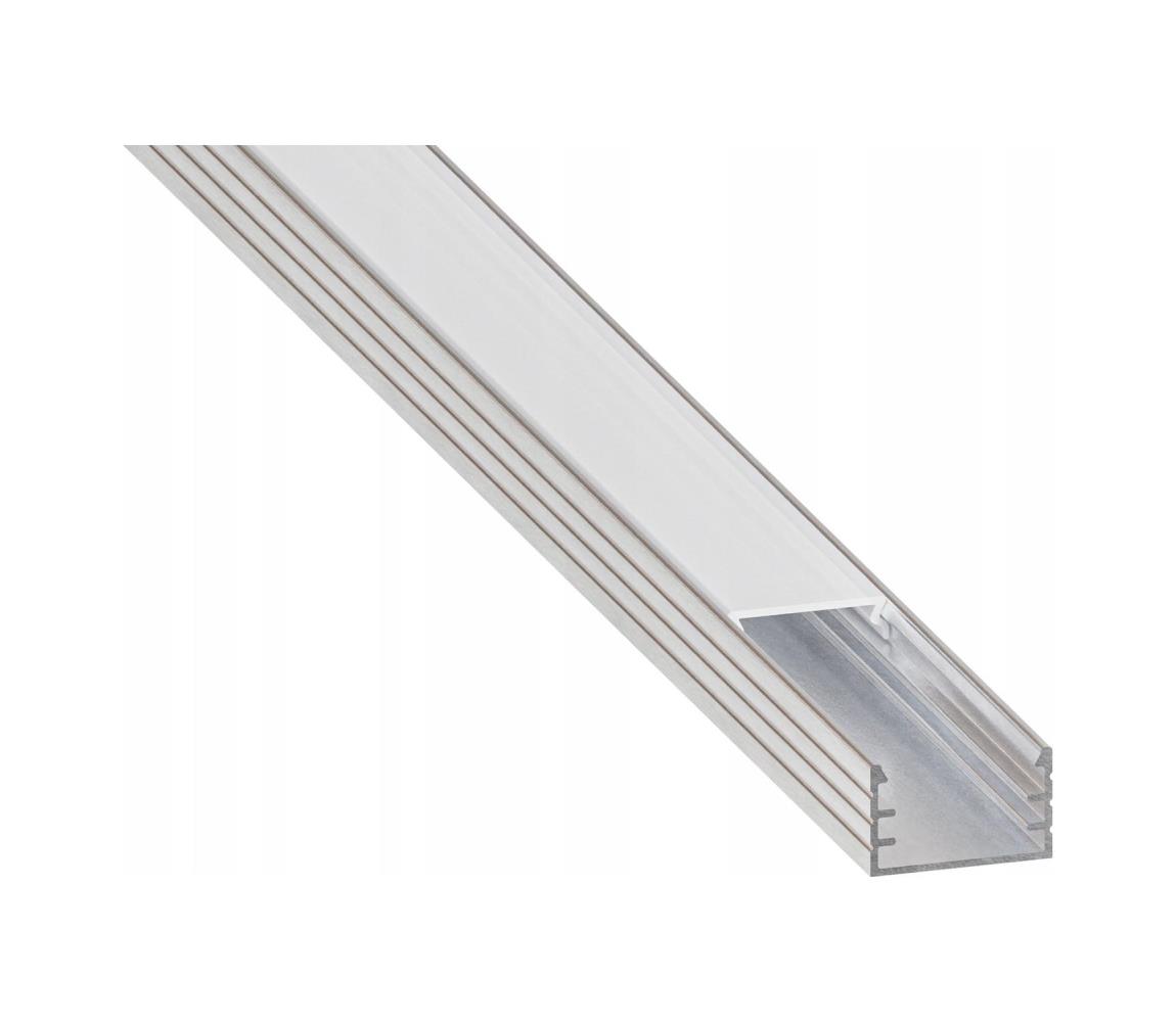 SmartLED Vstavaný profil pre LED pásy 1 m strieborný/biely 7504