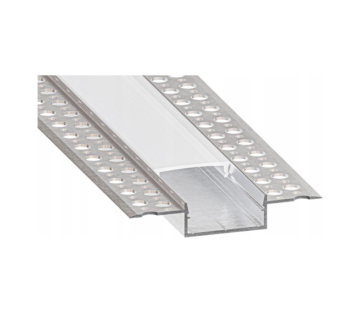 SmartLED Vstavaný profil pre LED pásy 1 m strieborný/biely 7569