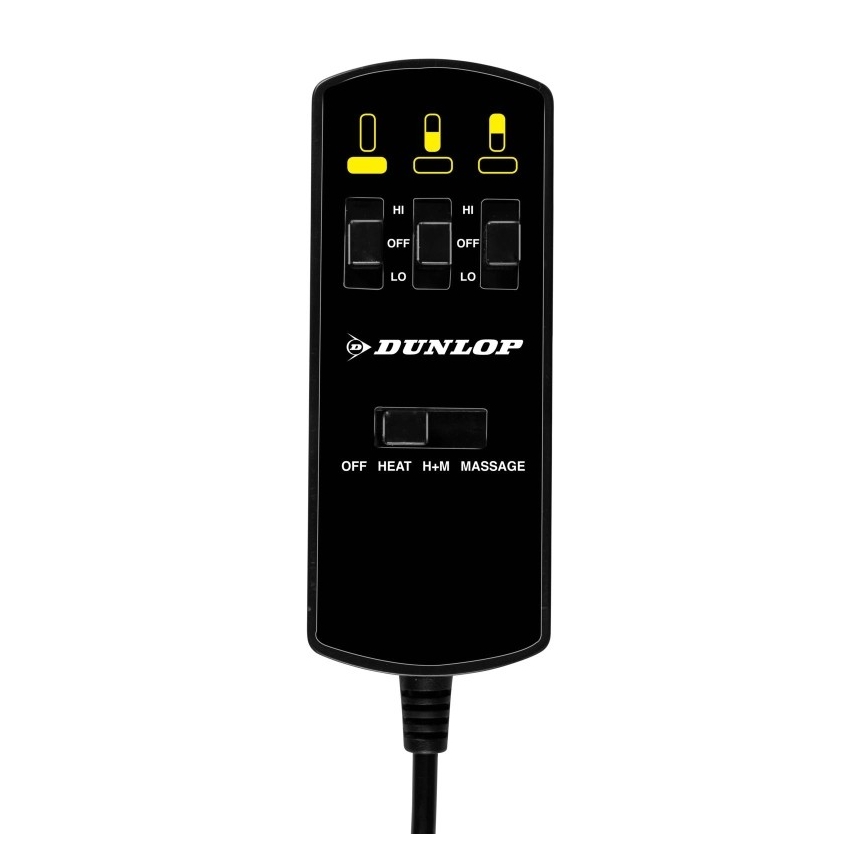 Vyhrievacia a masážna podložka do auta DUNLOP 12V