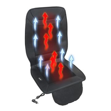 Vyhrievaný poťah sedadla s ventiláciou 18W/12V čierna