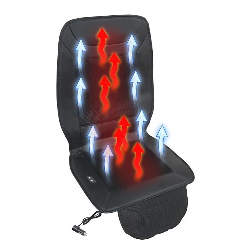 Vyhrievaný poťah sedadla s ventiláciou 18W/12V čierna