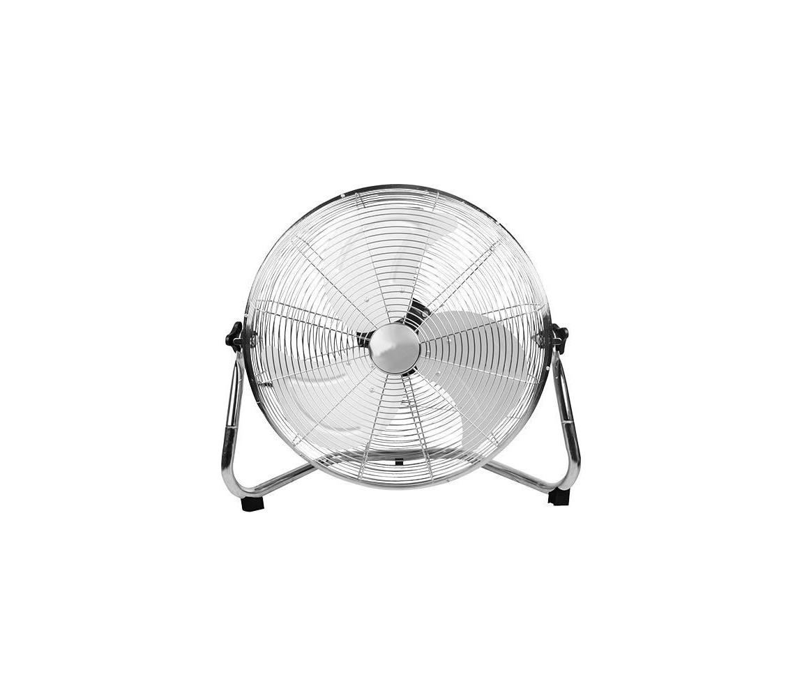 Eurolamp Výkonný stojanový látor 100 W/230 V, priemer 45 cm, lesklý chróm 300-21503