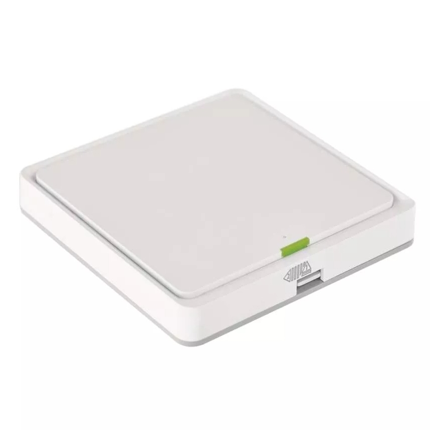 Vypínač 1-tlačidlový GoSmart 1xCR2430 Tuya biela