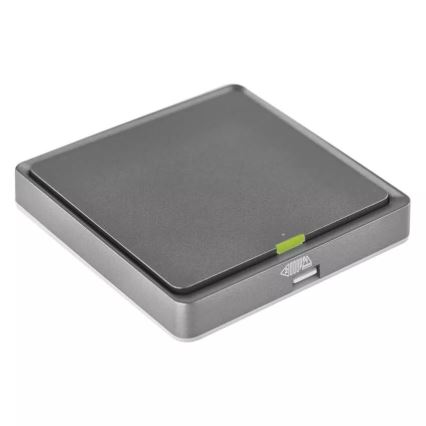Vypínač 1-tlačidlový GoSmart 1xCR2430 Tuya čierna