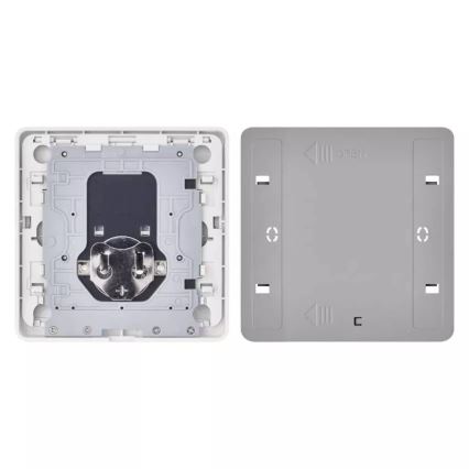 Vypínač 2-tlačidlový GoSmart 1xCR2430 Tuya biela