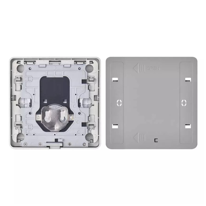 Vypínač 4-tlačidlový GoSmart 1xCR2430 Tuya čierna