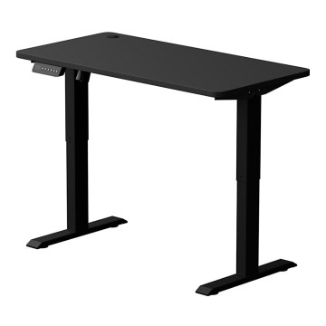 Výškovo nastaviteľný písací stôl LEVANO 120x60 cm čierna