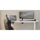Výškovo nastaviteľný písací stôl LEVANO 140x60 cm biela