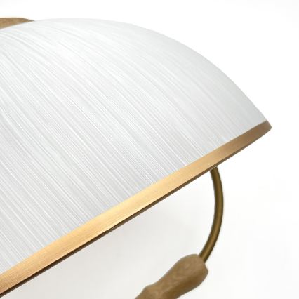 Výsuvný luster RAMONA 1xE27/60W/230V hnedá/biela/dub