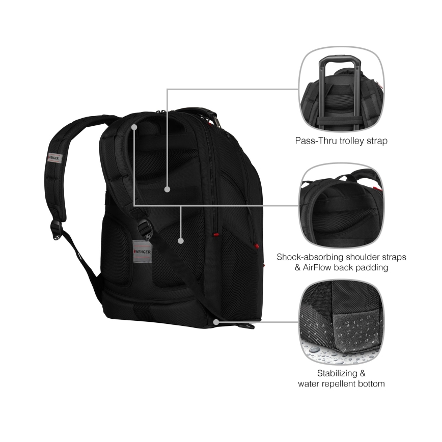 Wenger - Batoh na notebook 26 l 17" s vreckom na tablet 10" Ibex Ballistic Deluxe