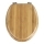 WENKO 144726100 - Toaletné sedadlo BAMBOO 34x41 cm hnedé/strieborné