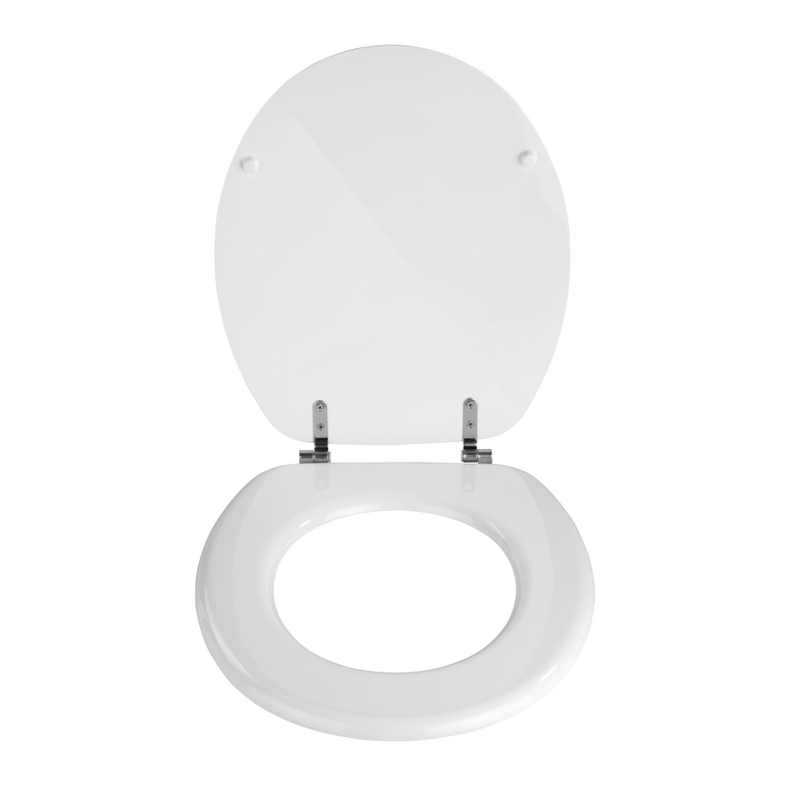 WENKO 154008100-WC sedátko VALENCIA 43x36 cm biela/strieborná