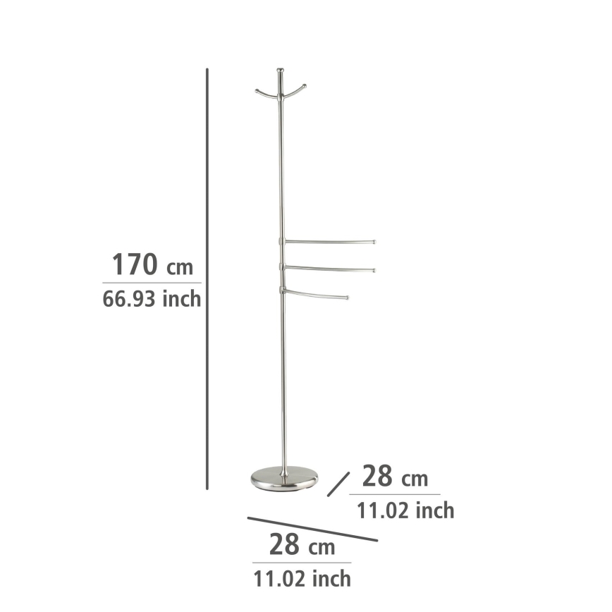WENKO 16827100 - Stojan ADIAMO 28x170 cm strieborný