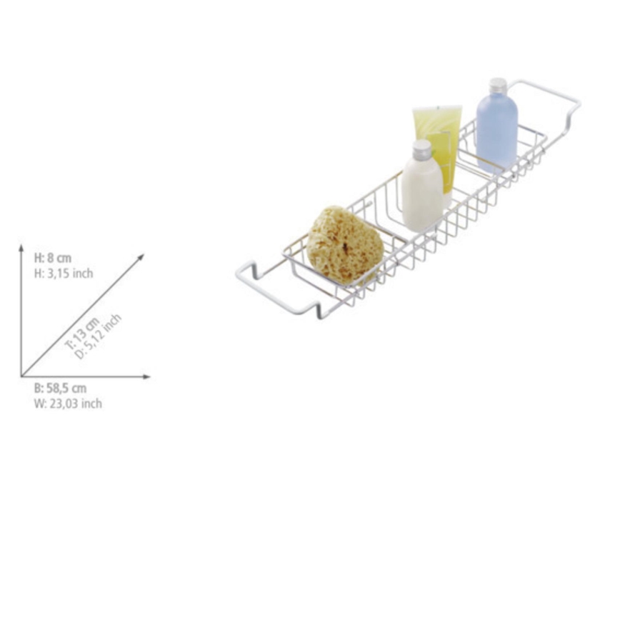 WENKO 17472100-Vaňa 58,5 x 13 cm nerezová/strieborná